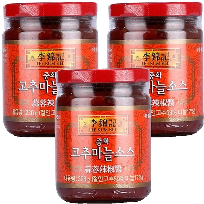 이금기 오뚜기 중화 고추마늘소스, 226g, 3개
