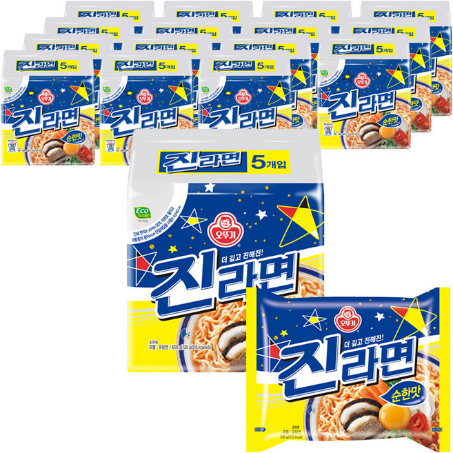 오뚜기 진라면 순한맛 120g, 80개