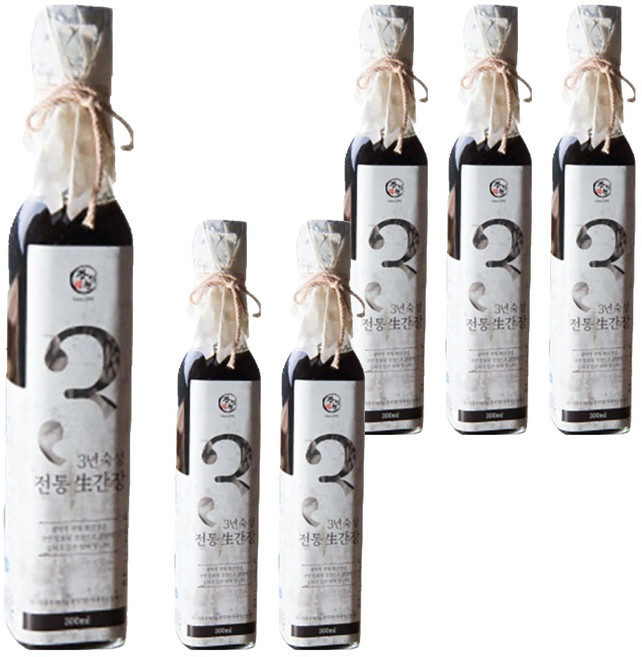 Kwangiwon 傳統生醬油, 300ml, 6個