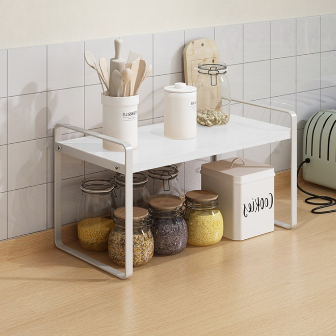 써뉴즈 다용도 주방 정리 선반, 화이트, 1개