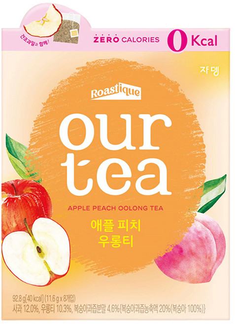 아워티 애플 피치 우롱티, 11.6g, 8개입, 1개