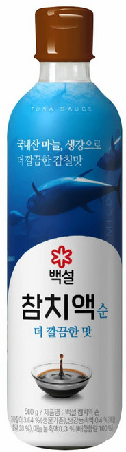 백설 참치액 순 더 깔끔한 맛, 500g, 1개