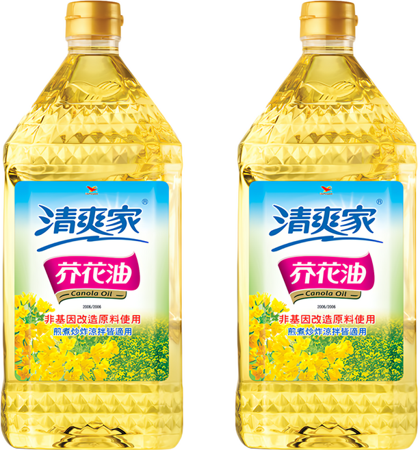 統一 清爽家 芥花油, 2L, 2桶