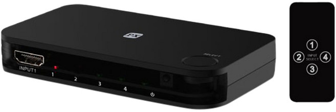 PX 大通 HDMI 4進1出切換器 支援HDMI 2.0/Ultra HD 4k影像標準(3840 x 2160 @60Hz) 遠端紅外線遙控, HD2-417, 1個
