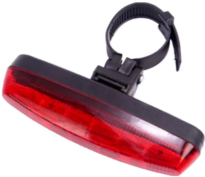 아이젠하우스 자전거 안전 후미등, 검은색, 1개
