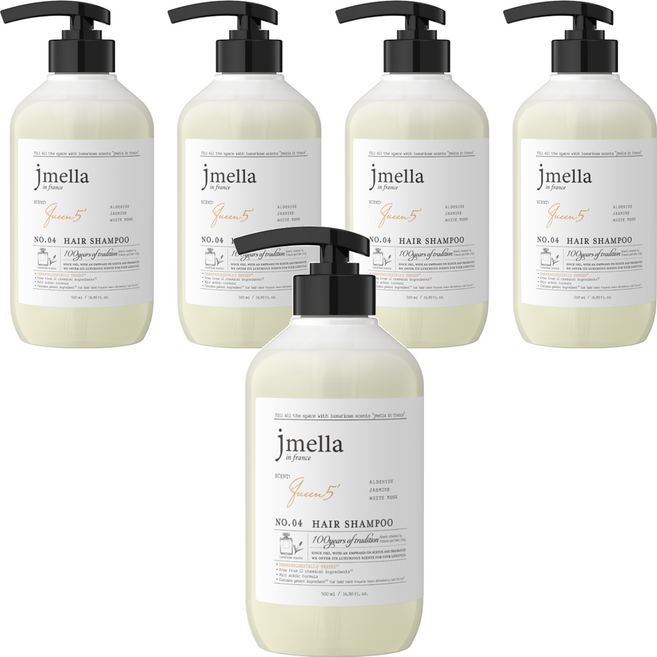 jmella 香氛洗髮精 Queen 5, 500ml, 5瓶