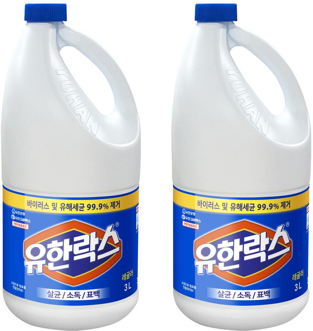 유한락스 레귤러 락스, 3L, 2개