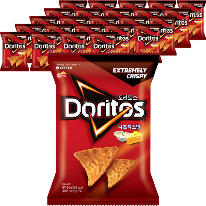 도리토스 나쵸치즈맛 소, 84g, 25개