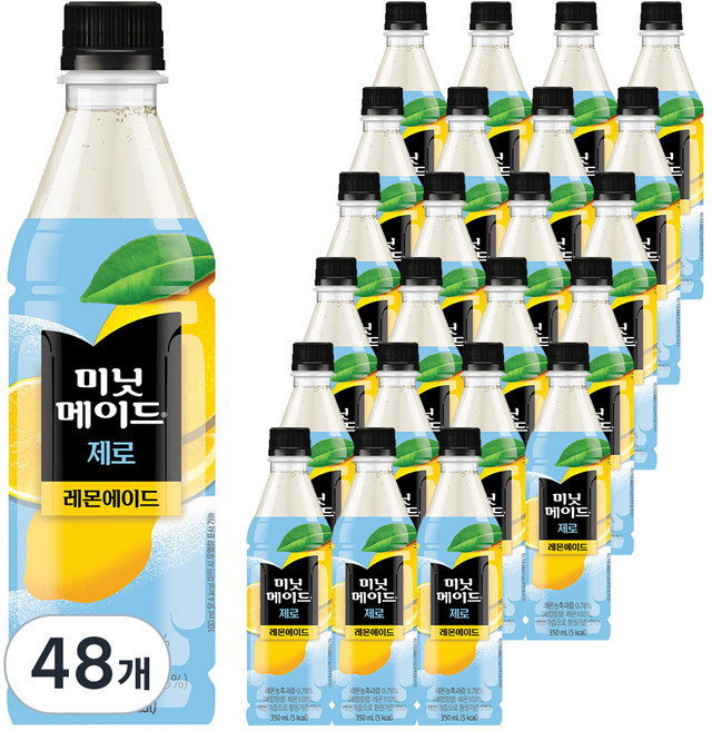 미닛메이드 레몬에이드 제로, 350ml, 48개