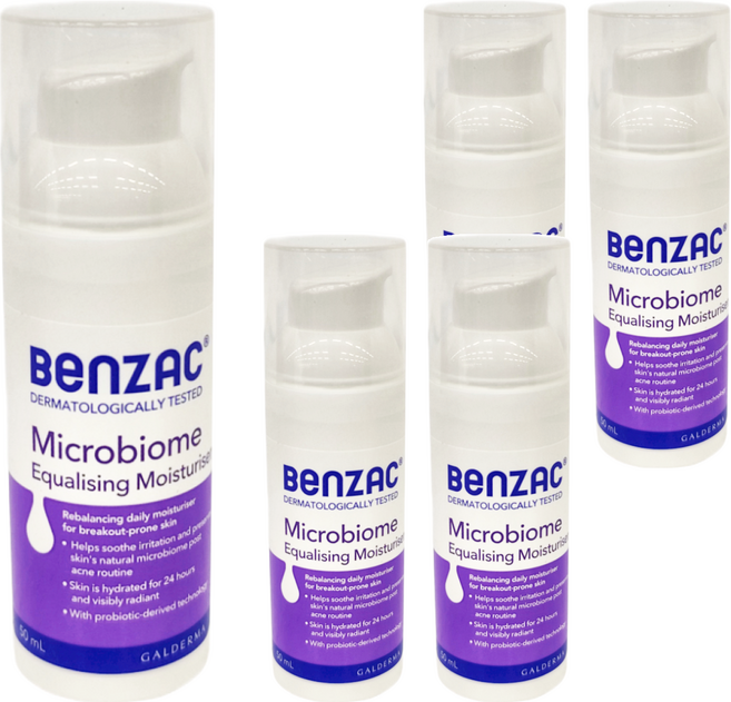 BEnZAC 倍克痘益菌修護乳 舒潤肌膚, 5瓶, 50ml