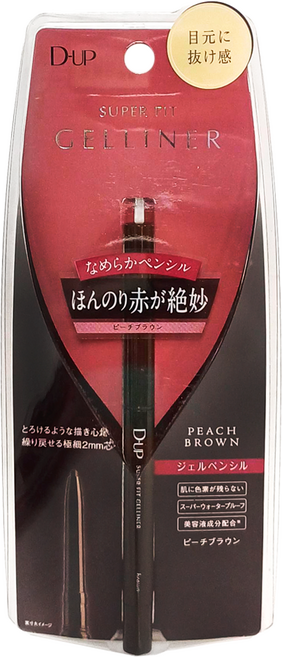 D-UP 極細速乾眼線膠筆, 深棕色, 1支