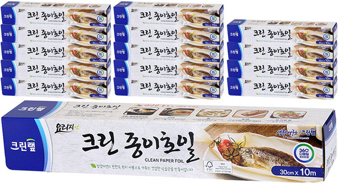 크린랩 종이호일, 10m, 1개입, 15개