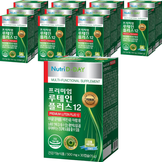 Nutri D-DAY 優質葉黃素膠囊Plus12, 30顆, 12盒