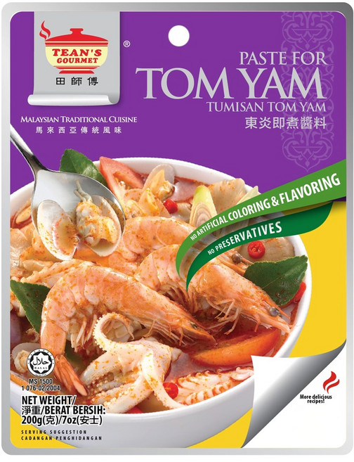 TEAN'S GOURMET 田師傅 冬蔭泰式酸辣湯即煮醬料, 200g, 1包