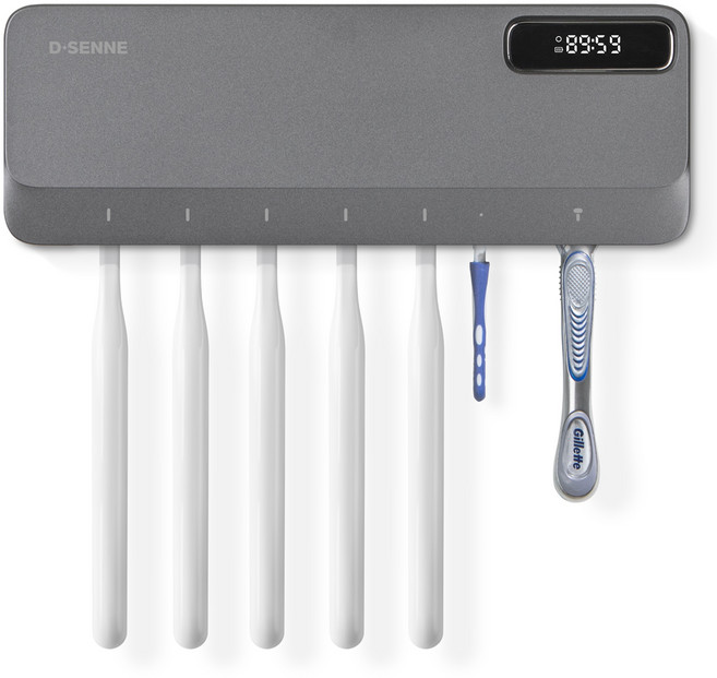 디센느 UVC 온열 건조 칫솔 거치형 살균기, DSTS002, 내츄럴티타늄