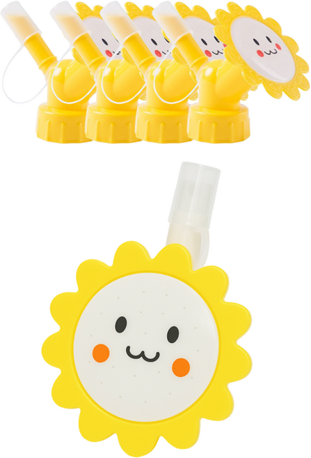 네오린 원예 도구 가드닝 물뿌리개 꼭지, 5개, 옐로우