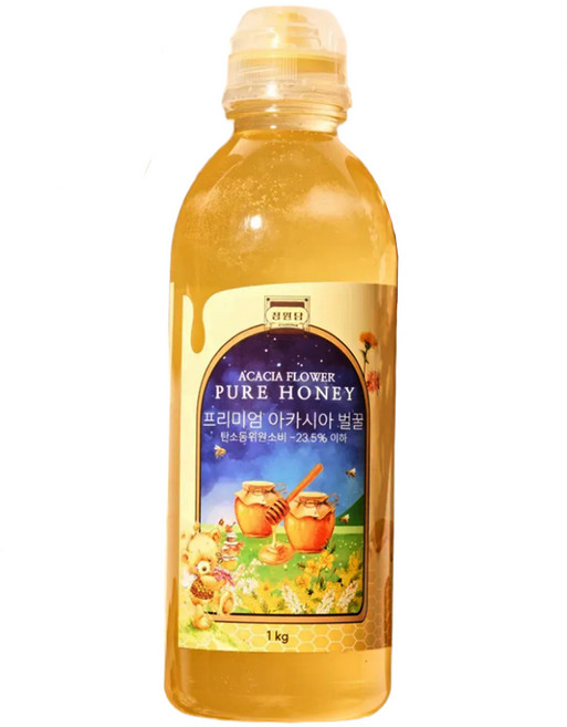 정원담 프리미엄 자연 아카시아 순수 벌꿀, 1개, 1kg