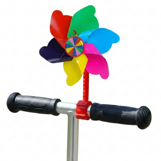 지니스 킥보드 장식품 바람개비, 무지개색, 1개