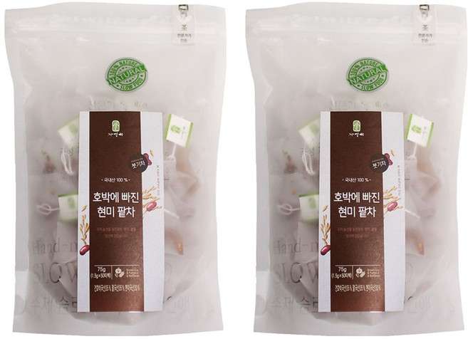자연애 현미 팥 차, 1.5g, 50개입, 2개