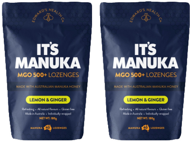 잇츠 마누카 레몬진저 캔디 40p, 180g, 2개
