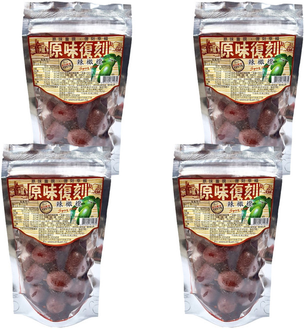 原味復刻 辣橄欖, 150g, 4包