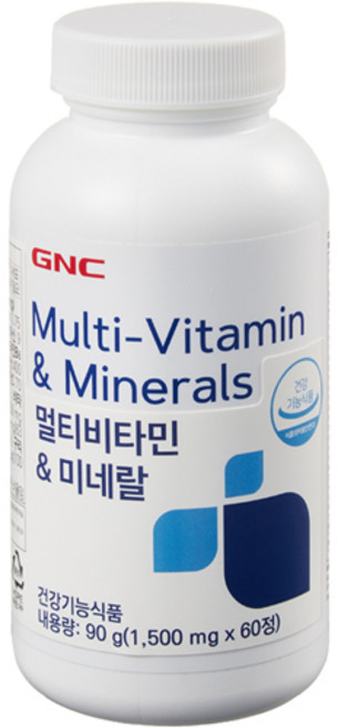 GNC 멀티비타민 앤 미네랄 90g, 60정, 1개