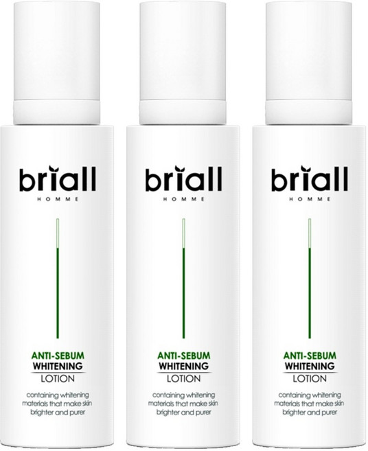브리올옴므 안티세범 화이트닝 로션, 120ml, 3개