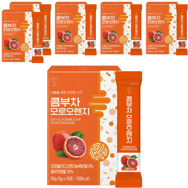 데이앤 콤부차 모로오렌지, 5g, 10개입, 6개