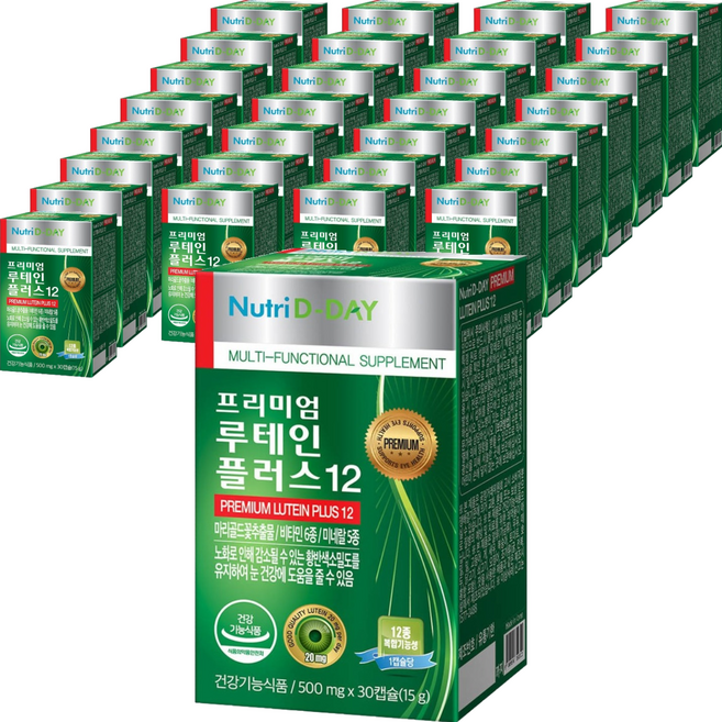Nutri D-DAY 頂級葉黃素Plus 12, 30顆, 30盒