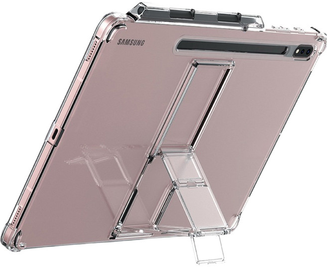 araree S 筆收納架 Flexshield SP 保護套, 透明色, 1個