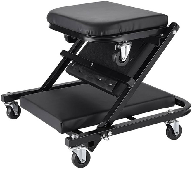 bebehome 多功能摺疊修車躺椅, 1個, 黑色