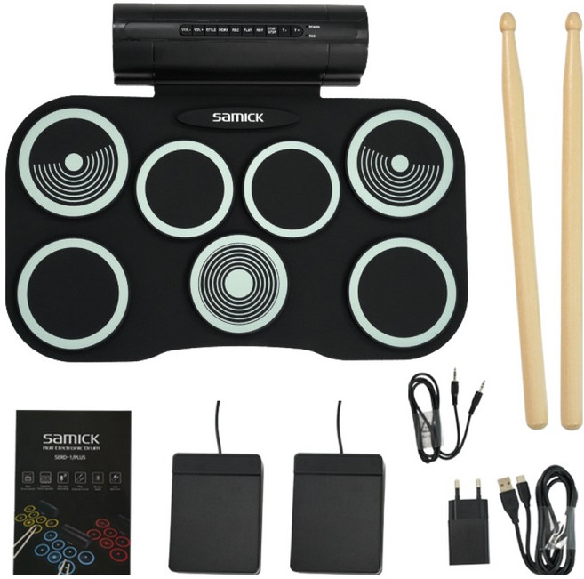 삼익악기 롤 전자드럼 민트, SERD-2, 1개