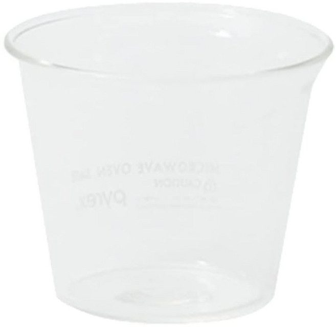 PEARL LIFE 珍珠金屬 PYREX 耐熱玻璃吹制布丁杯 80ml, 透明色, 1個