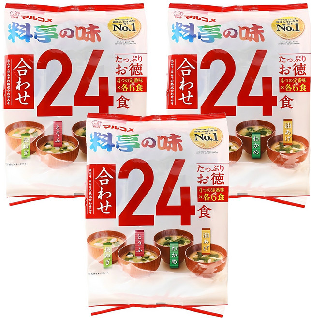 마루코메 료테이노 아지 24식 즉석식품, 432g, 3개