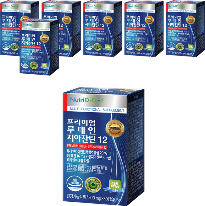 Nutri D-DAY 優質葉黃素玉米黃素12膠囊, 30顆, 7盒