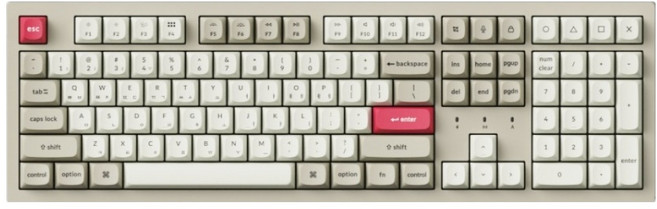 키크론 K10 MAX 유무선 풀배열 키보드, 레트로, K10M-L6, 저소음 적축
