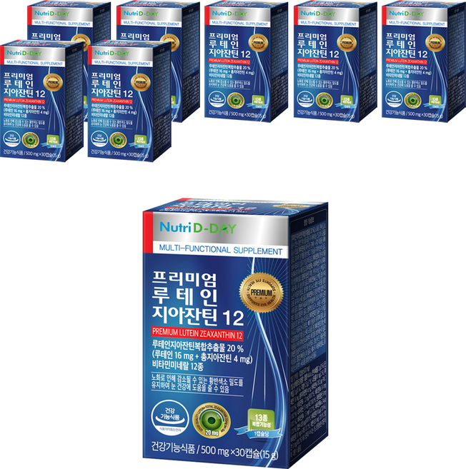 뉴트리디데이 프리미엄 루테인 지아잔틴12, 30정, 8개