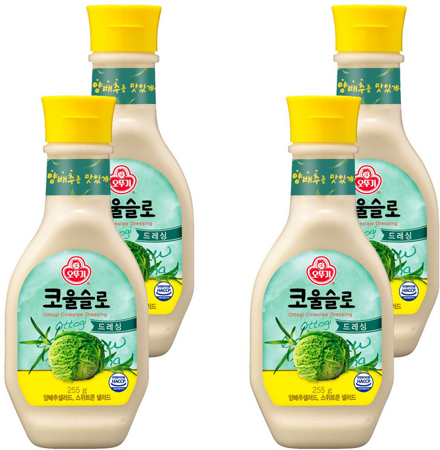 오뚜기 코울슬로 드레싱, 255g, 4개