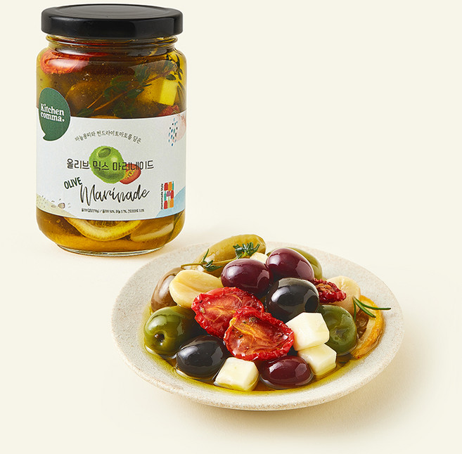 키친콤마 올리브 믹스 마리네이드, 270g, 1개