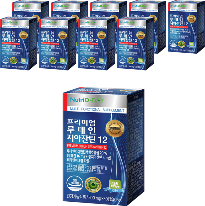 Nutri D-DAY 優質葉黃素玉米黃素12膠囊, 30顆, 10盒