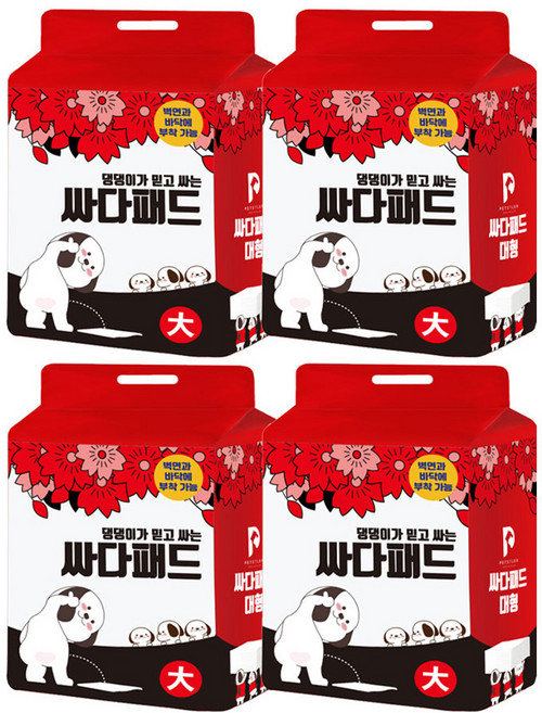 페슬러 싸다 애견 배변패드 코튼향, 40개입, 4개