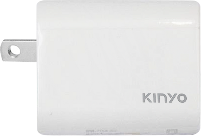 Kinyo 雙孔充電器20W, 白色, 1個