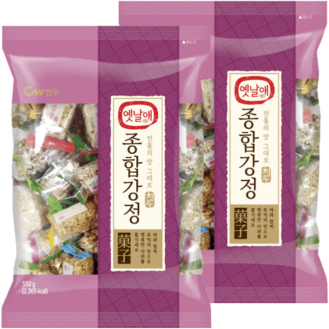 청우식품 옛날애 종합강정, 550g, 2개