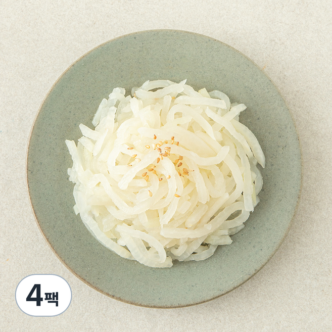 집반찬연구소 무나물, 200g, 4팩