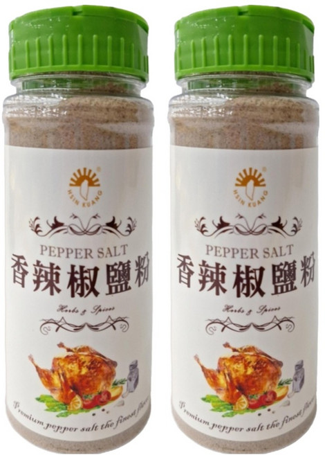 新光洋菜 香辣椒鹽粉, 460g, 2瓶