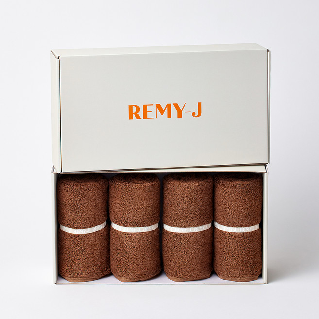 레미제이 마론 밴딩타올 250g 40수 4p, 브라운, 1개