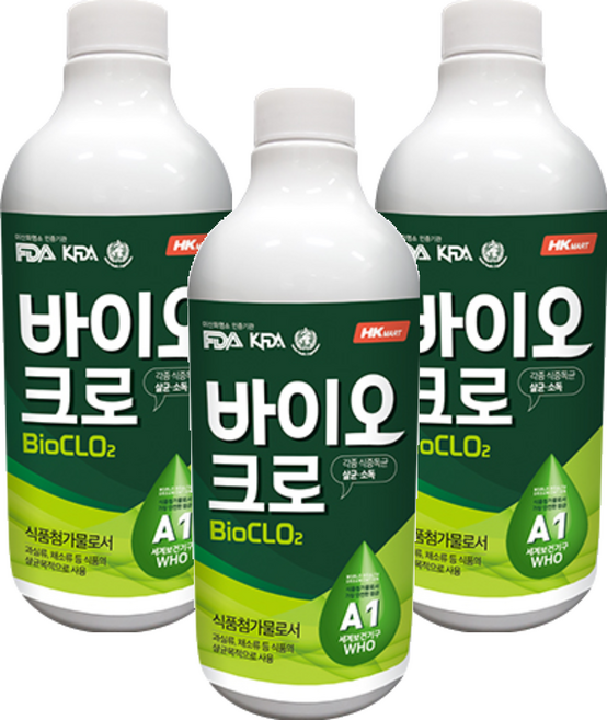 HKMART BIOCHLO 二氧化氯原液, 1L, 3個