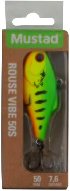 MUSTAD 慕斯達 Rouse Vibe 50S 顫泳 硬餌 假餌 路亞 釣魚 捲仔 5cm, 蘋果綠, 7.6g, 1個