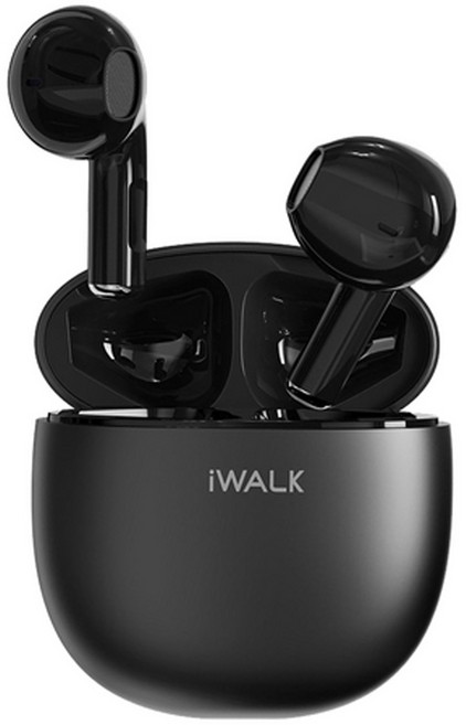 Iwalk Battery 鵝卵石藍芽耳機 原廠保固, BTA006, 鋼琴黑