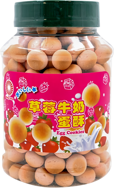 旺揚 活力蛋酥 草莓, 160g, 1罐